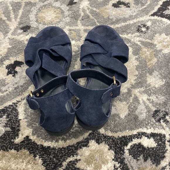J. Crew Navy Sandals - Picture 5 of 6